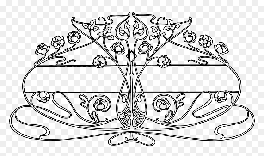 Art Deco Marquee Png - Art Nouveau Background Transparent, Png Download - marquee png
