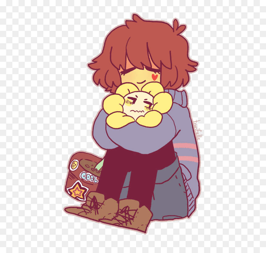 Transparent Flowey Png - Frisk And Flowey, Png Download - frisk png