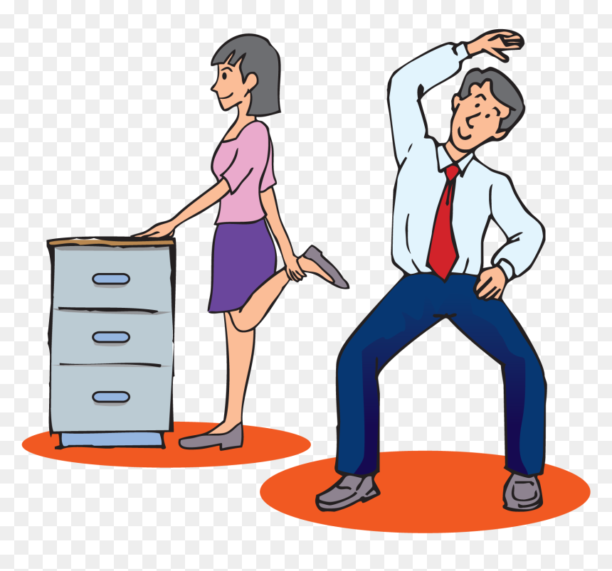 Leisure Clipart Physical Exercise - Exercise At Work Clipart, HD Png Download - exercise png