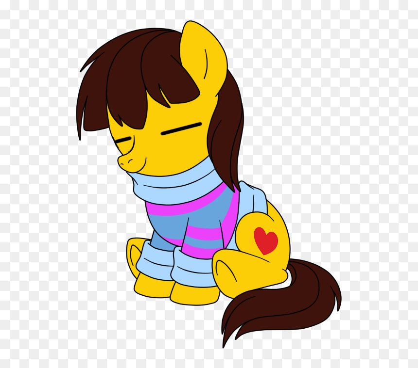 Ambiguous Gender, Artist - My Little Pony Undertale, HD Png Download - frisk png
