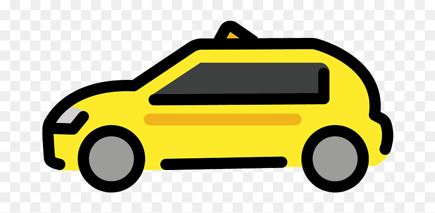 Taxi Emoji Clipart - Portable Network Graphics, HD Png Download - car emoji png