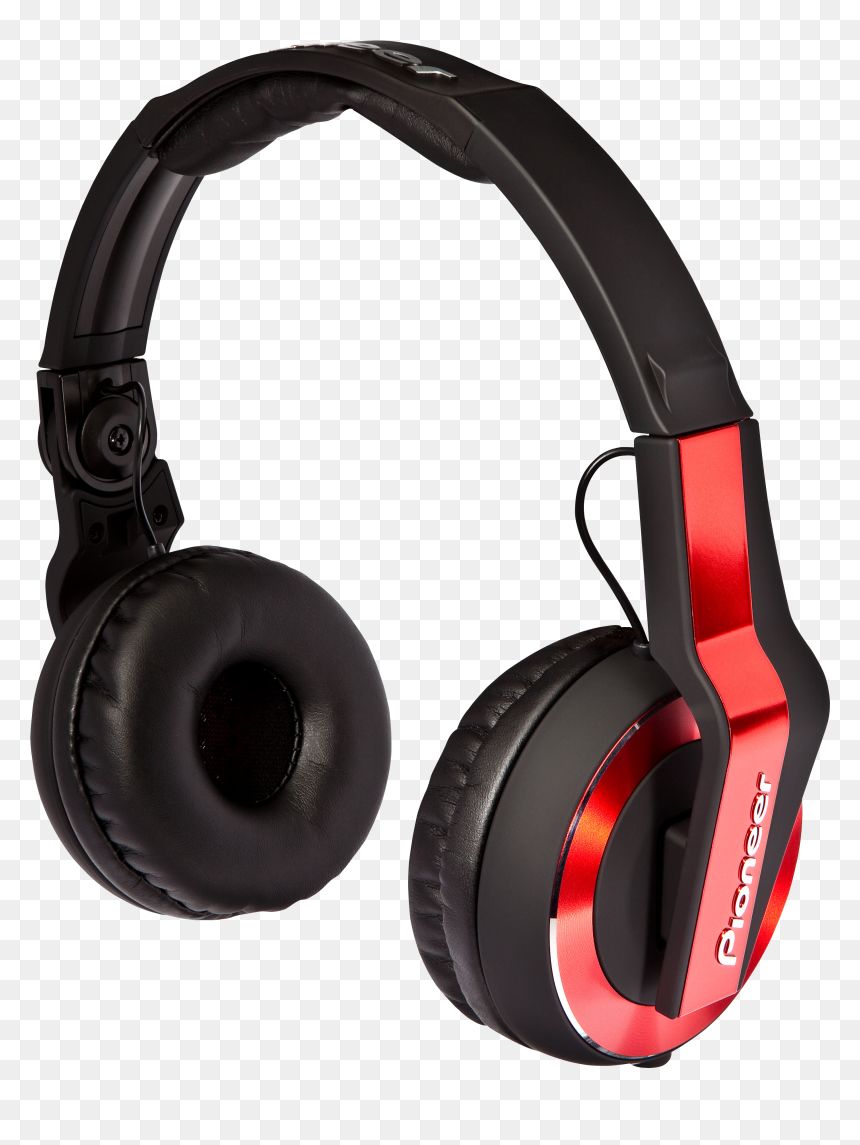 Pioneer Dj Headphones Red , Png Download - Pioneer Hdj500 R Dj Headphones Black, Transparent Png - dj headphones png
