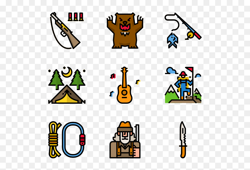 Camping Vector Icon Free, HD Png Download - camping png