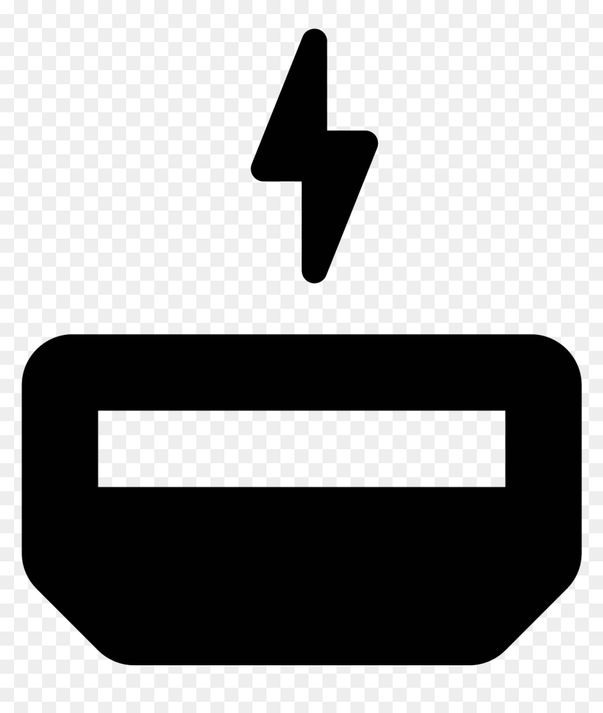 The Icon Is A Logo Of Thunderbolt - Sign, HD Png Download - thunderbolt png