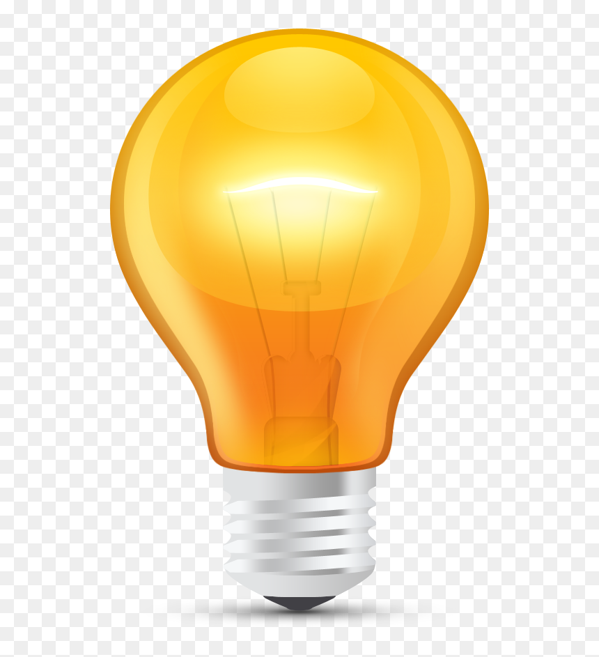Incandescent Light Bulb Icon - Light Bulb Icon, HD Png Download - lightbulb icon png