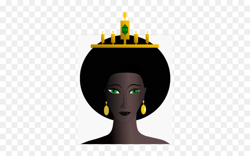 African Queen"s Head Vector Image - Black Woman Clipart, HD Png Download - queen png