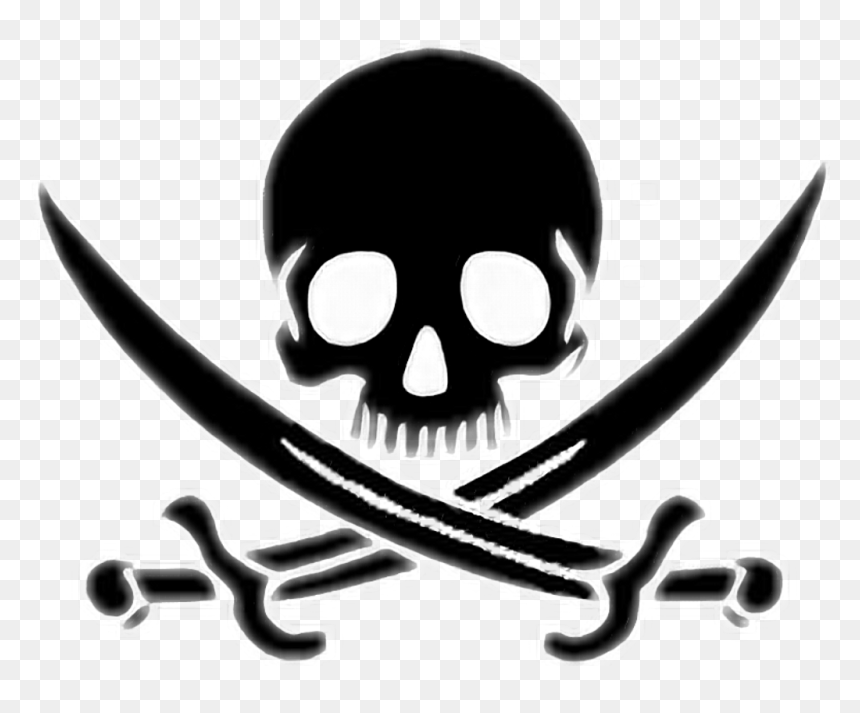 #ftestickers #pirate #skull #sword #pirate - Cyprus Highschool Logo, HD Png Download - skull logo png