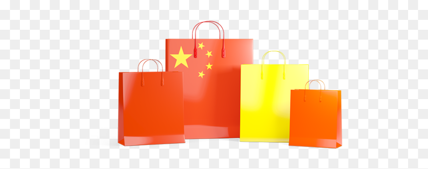 Shopping Bags With Flag - China Shopping Icon Png, Transparent Png - china png
