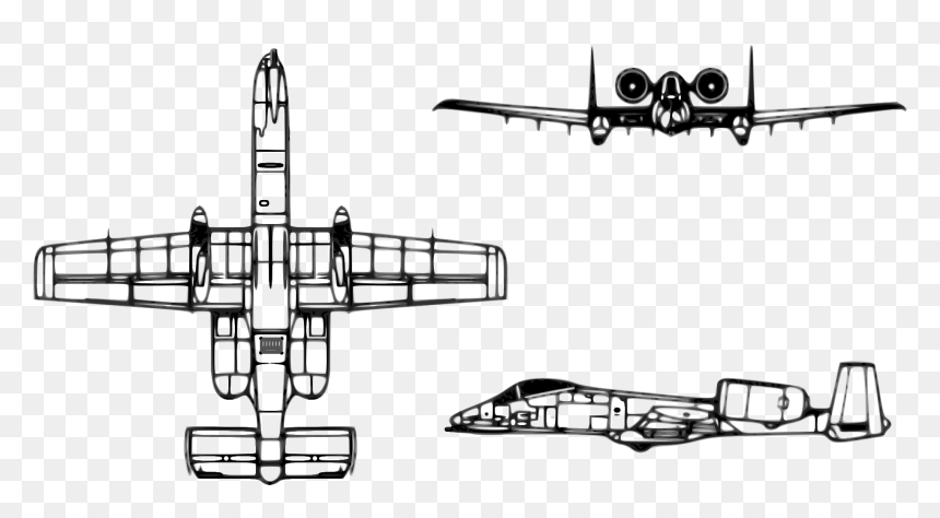 10 Warthog Black And White, HD Png Download - thunderbolt png
