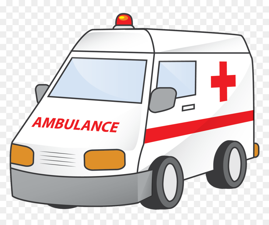 Hospital Transparent Ambulance Clipart - Ambulance Clipart Black And White, HD Png Download - ambulance png