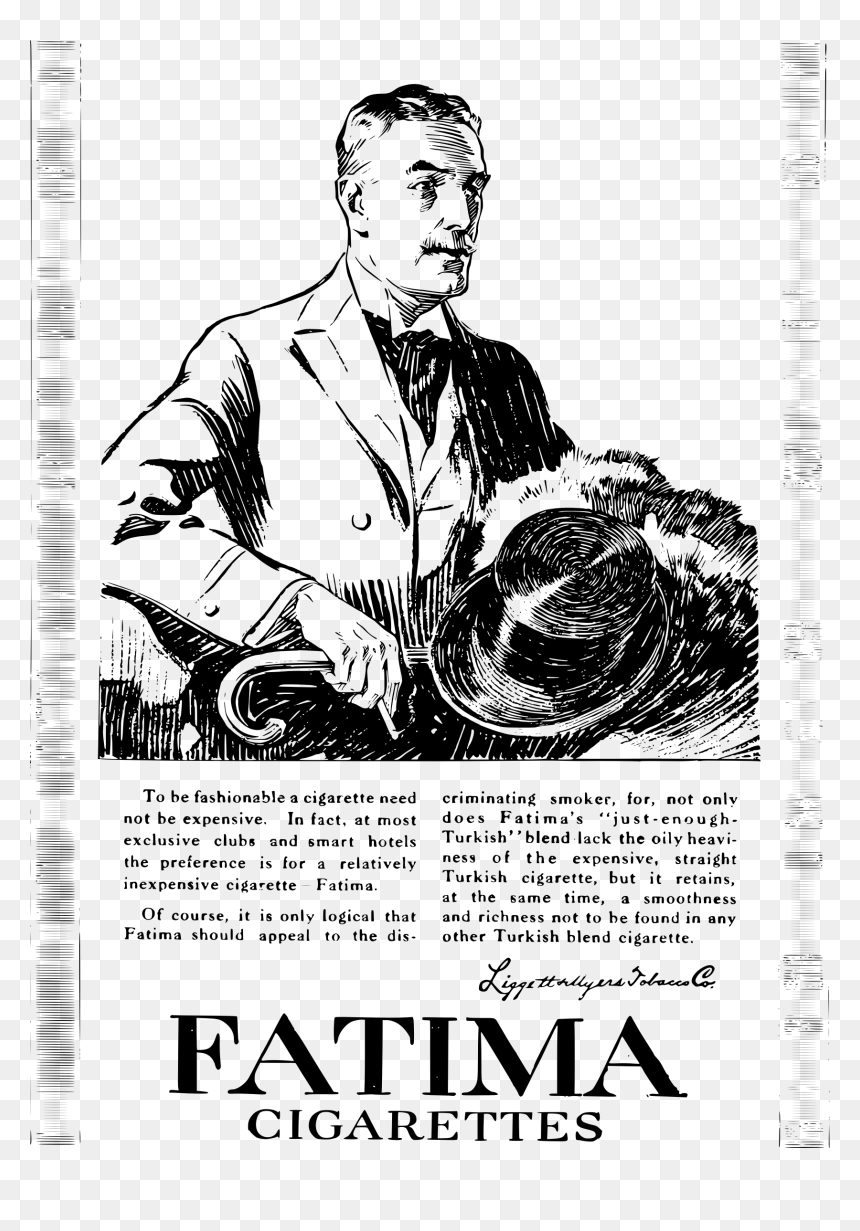 Fatima Cigarettes Advertisement Clip Arts - Advertising, HD Png Download - cigarettes png