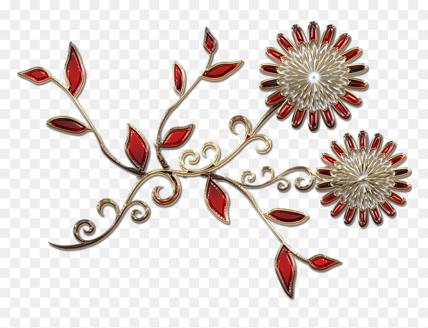 Gemstones Gems Jewelry Stone Ruby Red Flowers - Flower Pictures Of Stone Png, Transparent Png - gem png