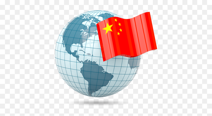 Globe With Flag - China World Flag Png, Transparent Png - china png