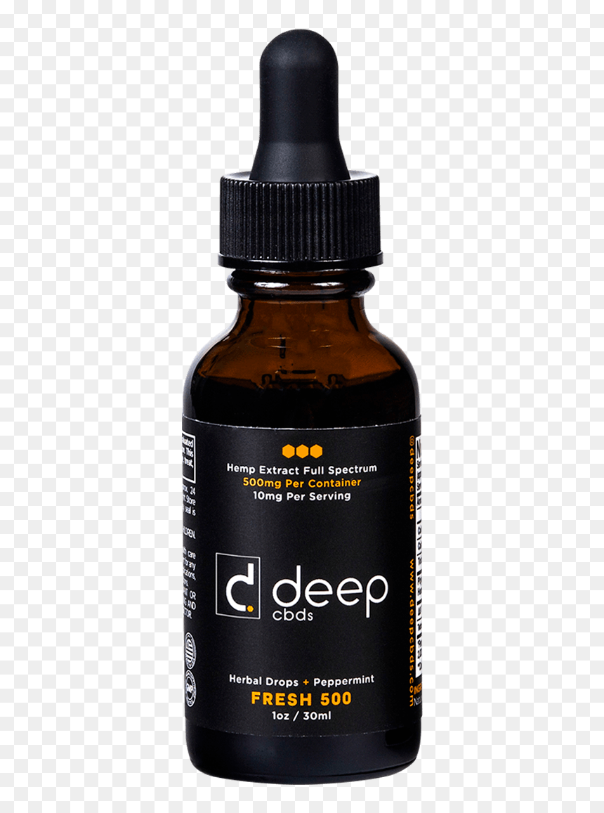 Fresh 500 Herbal Drops Peppermint Fresh 500 Herbal - Cannabidiol, HD Png Download - peppermint png