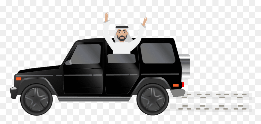 Arab And Khaleeji Emojis Arrive In Middle East - Off-road Vehicle, HD Png Download - car emoji png