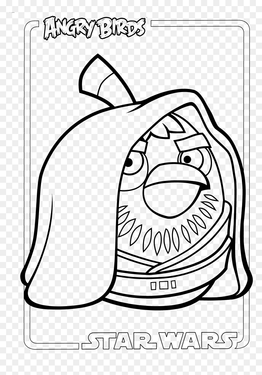 26 Obi-wan Kaboomi - Star Wars Draw Colors Angry Birds, HD Png Download - obi wan png