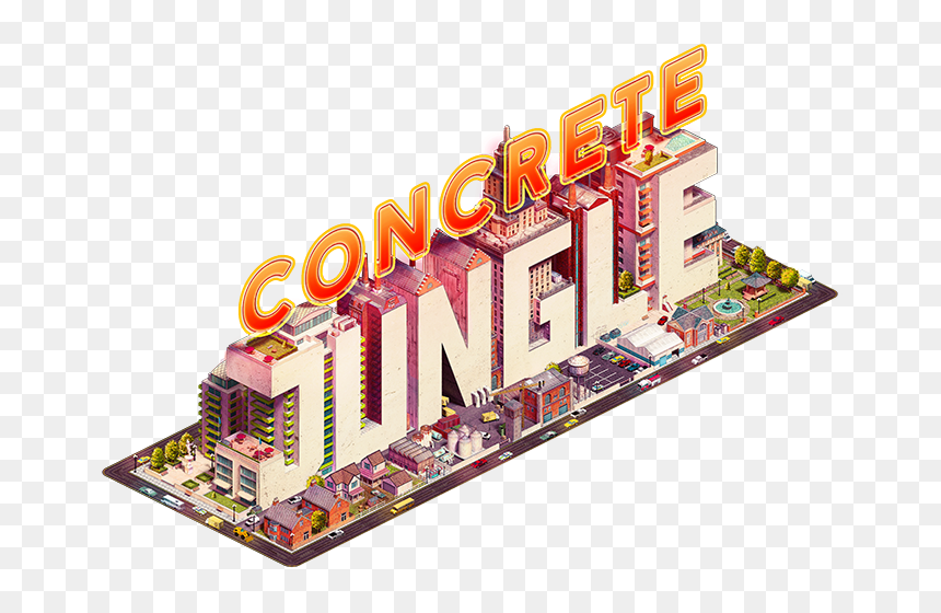 Concrete Jungle Logo - Concrete Jungle Game, HD Png Download - concrete png