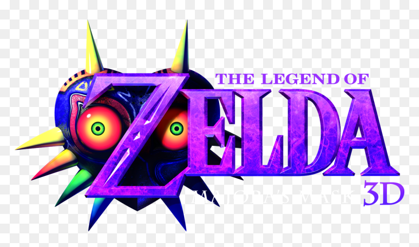 Majora S Mask Logo Png - Zelda Majoras Mask Title, Transparent Png - zelda logo png