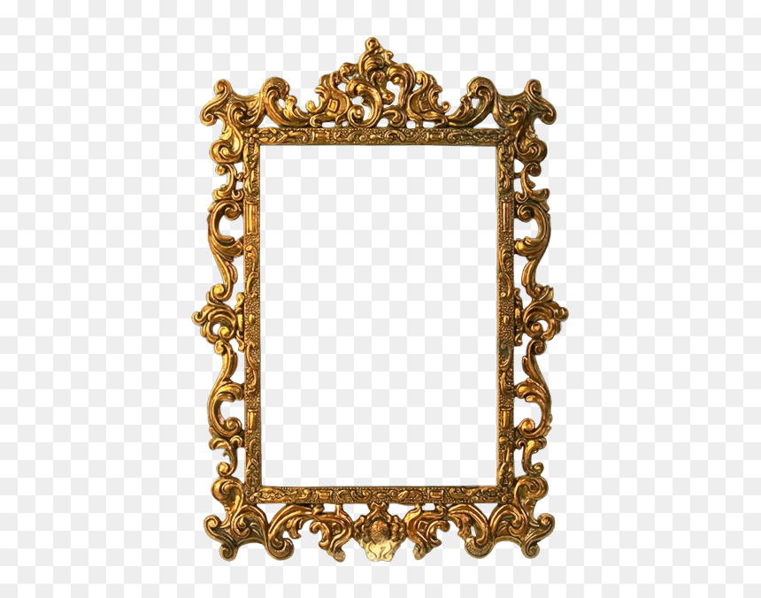 Picture Frame,brass,rectangle - Design Photo Frame Hd, HD Png Download - ornate frame png