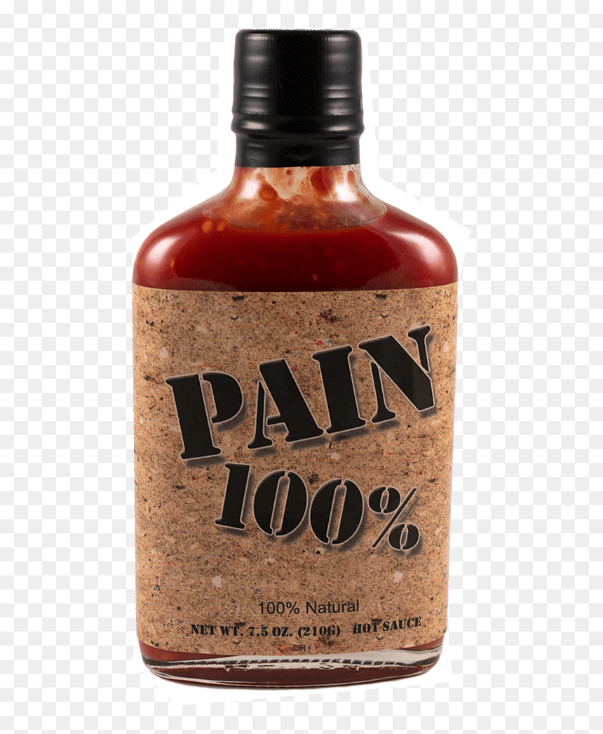 Pain Is Good Pain 100% Hot Sauce - Hot Sauce Png 100 Pain, Transparent Png - hot sauce png