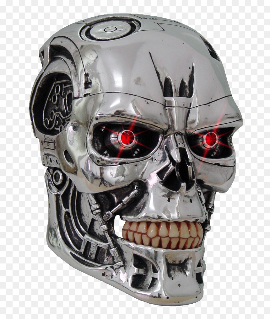Terminator Skull - Terminator T 800 Head, HD Png Download - terminator png