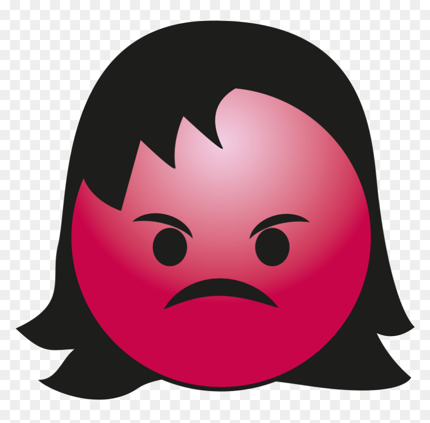 Hair Girl Emoji Png Clipart - Girl Emoji, Transparent Png - girl emoji png