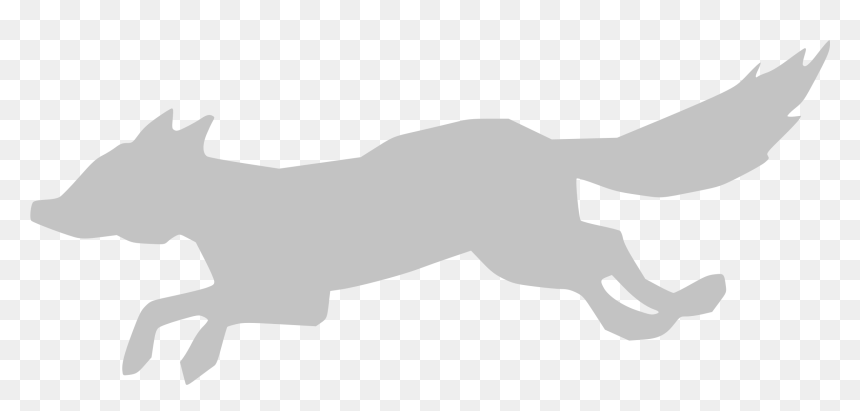 Grey Wolf Silhouette Vector Clipart - Baby Gray Wolf Silhouette, HD Png Download - wolf silhouette png