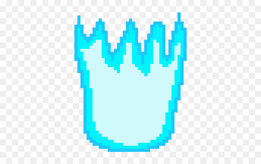 Pixel Art, HD Png Download - blue fireball png
