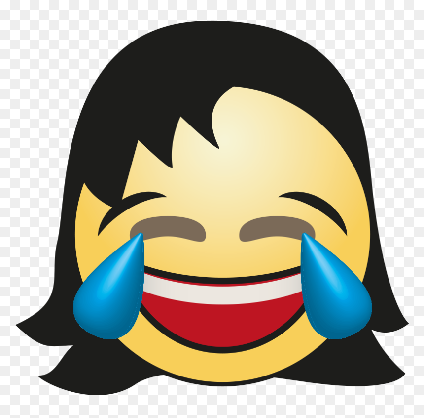 Cute Hair Girl Emoji Png File - Girl Emoji, Transparent Png - girl emoji png