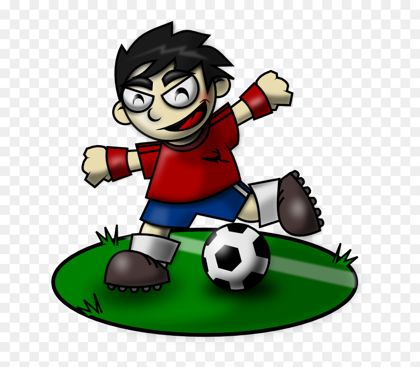 Soccer Kid Mascot, HD Png Download - soccer player png