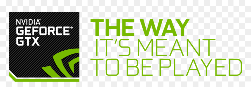 Nvidia The Way It's Meant To Be Played, HD Png Download - nvidia logo png