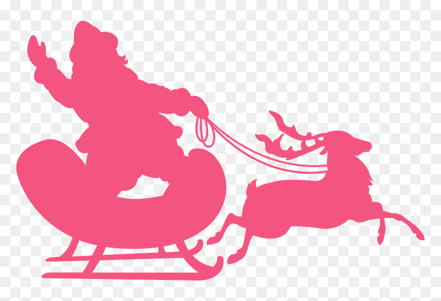 Clip Art, HD Png Download - santa sleigh silhouette png