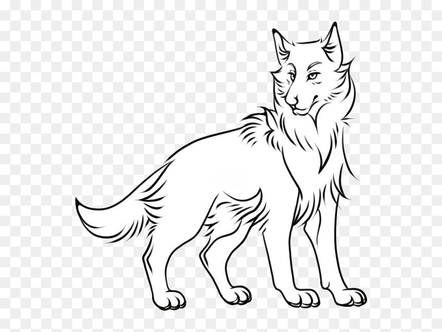 Dog, HD Png Download - wolf silhouette png