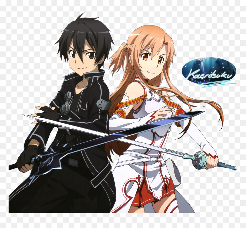 Sword Art Online Kirito Et Asuna , Png Download - Sword Art Online Png, Transparent Png - kirito png