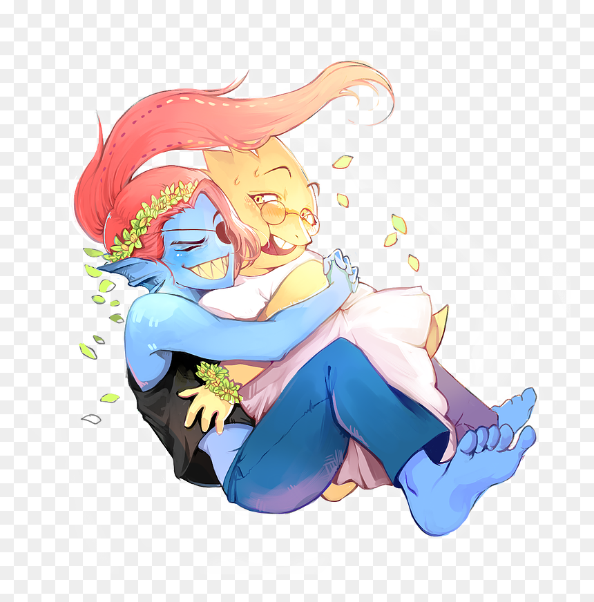 Undertale Undyne X Alphys Fanart, HD Png Download - undyne png