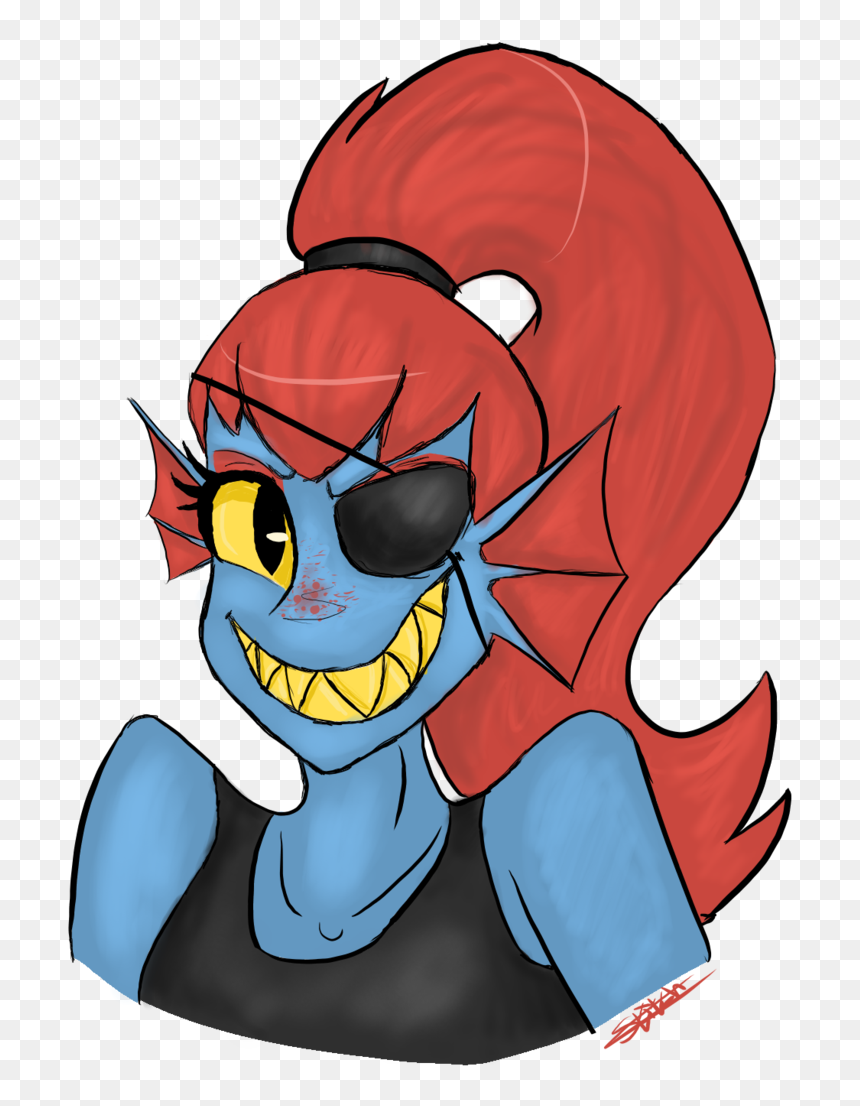 Undyne By Cross Stitch Eye - Cartoon, HD Png Download - undyne png
