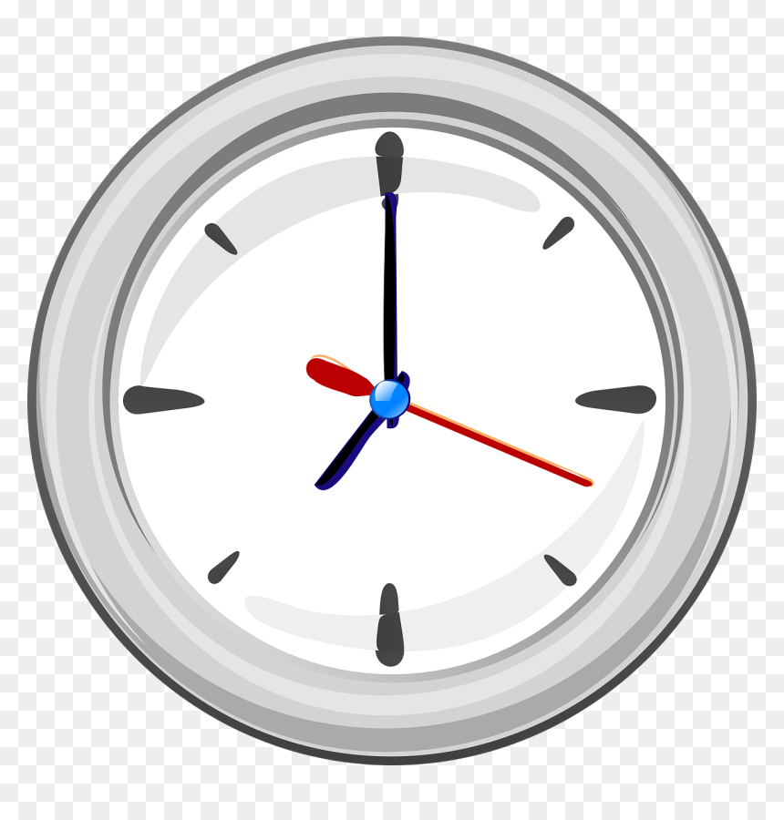 Wall Clock Clipart Png, Transparent Png - clock hands png