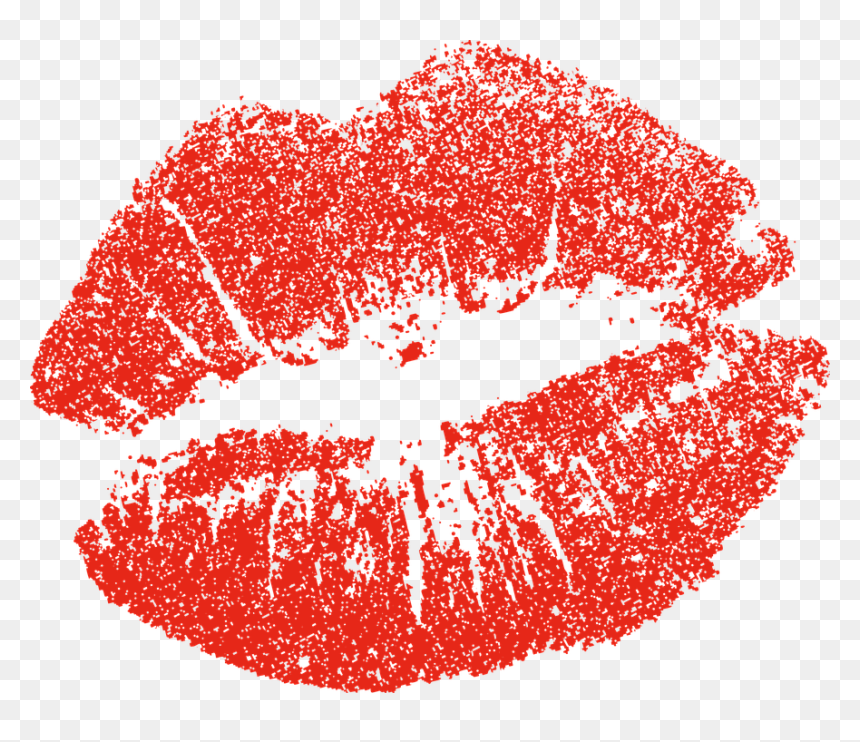 Rose Gold Glitter Png, Transparent Png - kiss mark png