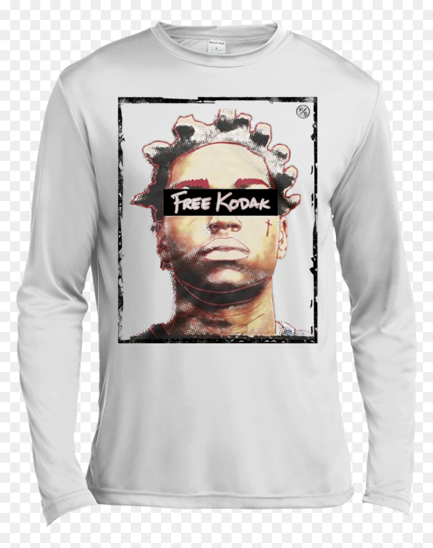 Free Kodak Black Long Sleeve Moisture Absorbing Shirt, HD Png Download - kodak black png