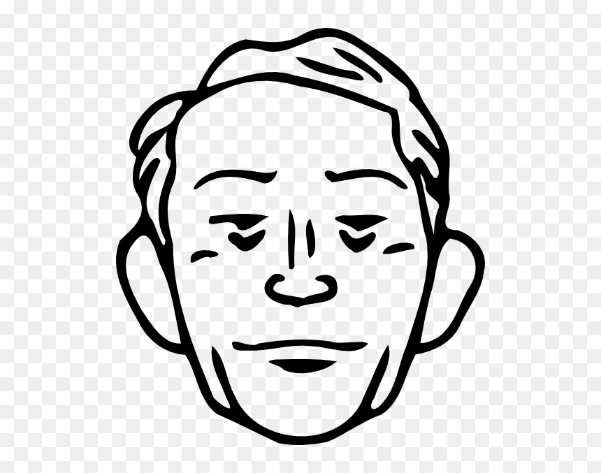 Draw A Cartoon Mans Face, HD Png Download - cartoon face png