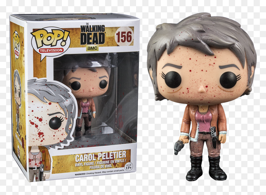 Carol Peletier Funko Pop, HD Png Download - cartoon blood splatter png
