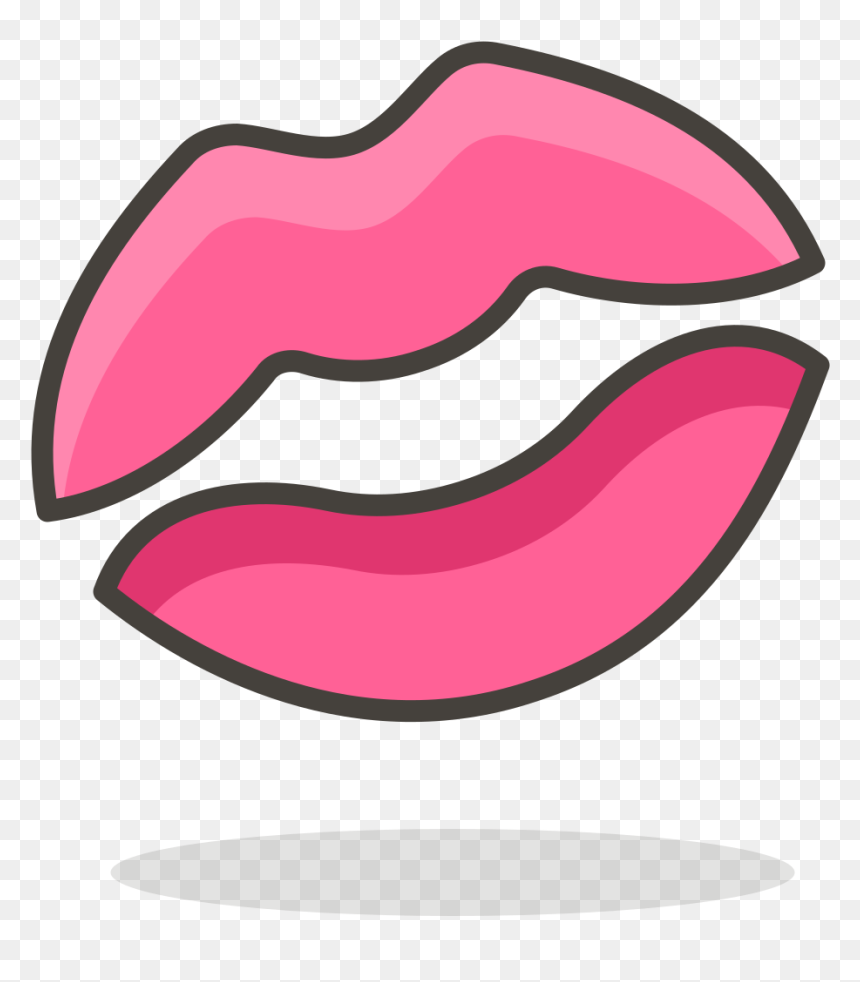 Kiss, HD Png Download - kiss mark png