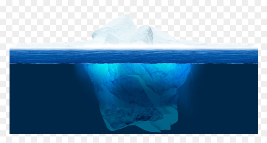 Iceberg Drawing Underwater - Iceberg, HD Png Download - iceberg png