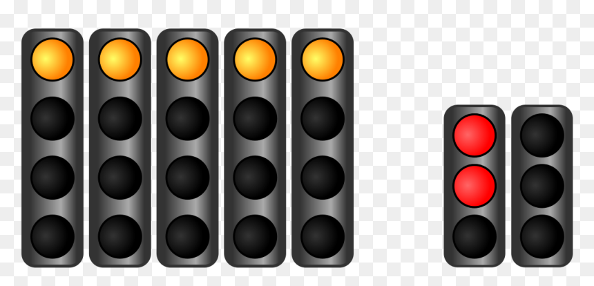 Fia Start Lights Practice Stopped - Traffic Light, HD Png Download - traffic light png
