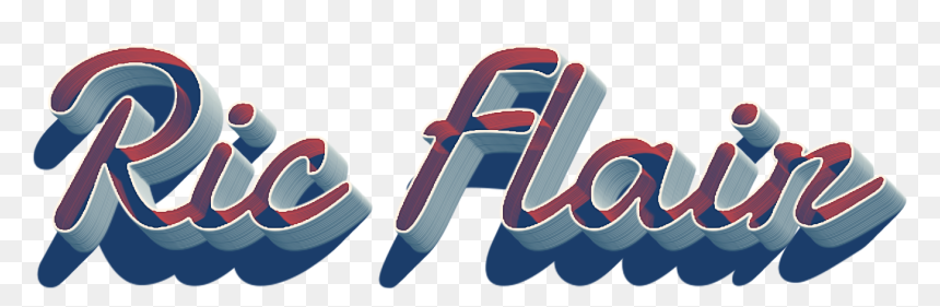 Ric Flair 3d Letter Png Name - Ric Flair Name Png, Transparent Png - ric flair png