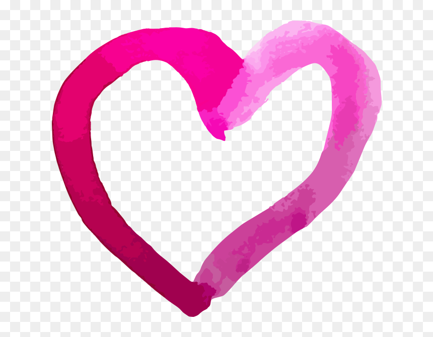 Gift San Valentine Day, HD Png Download - watercolor heart png