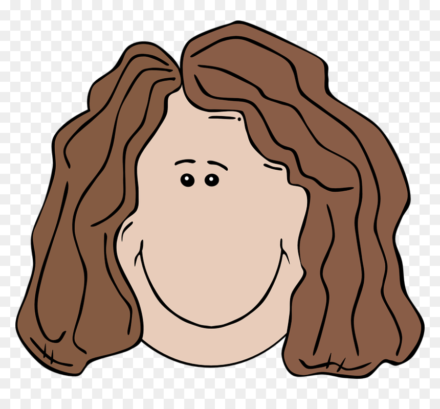 Brown Hair Clipart, HD Png Download - brown hair png