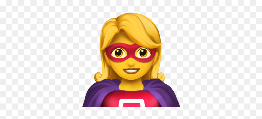 Эмодзи Супергерой, HD Png Download - iphone emojis png