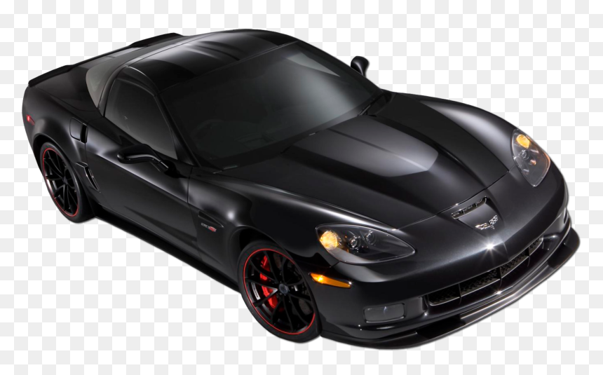 Black Corvette Car Png Clipart - Chevrolet Corvette, Transparent Png - corvette png