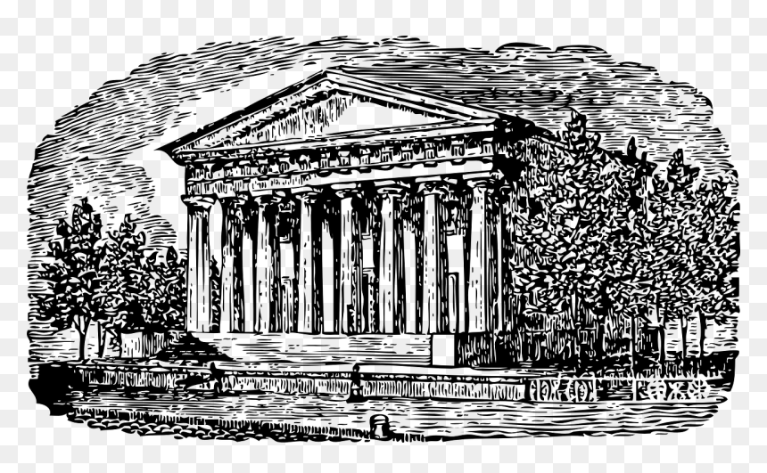 Drawing Of A Roman Building, HD Png Download - pillars png